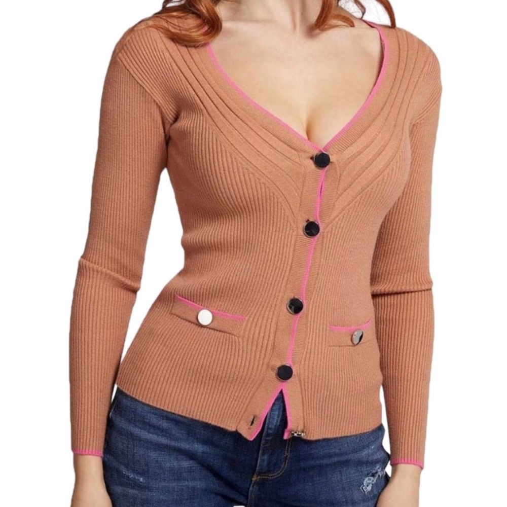 NWT Guess Erica Cardigan Sweater With Button Closure Size XS